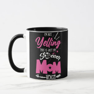 Taza No estoy gritando, esto es solo mi voz de mamá de
