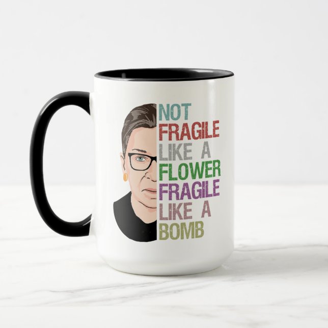 Taza No frágil como flor frágil como bomba (Izquierda)