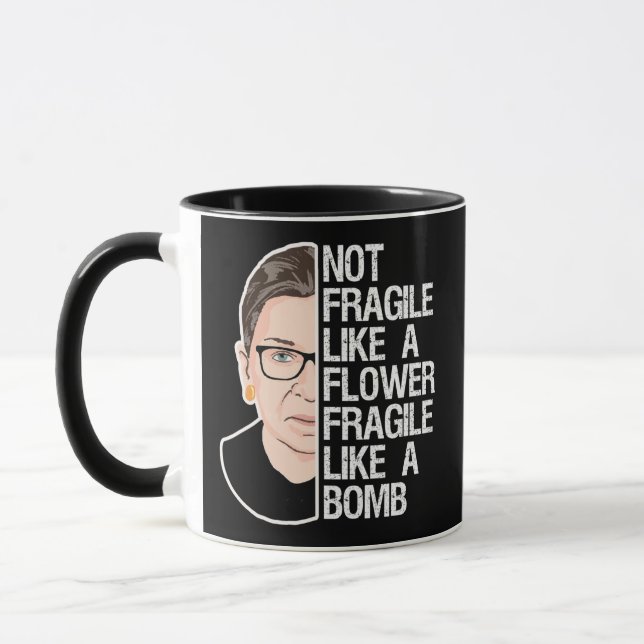 Taza No frágil como flor frágil como bomba (Izquierda)