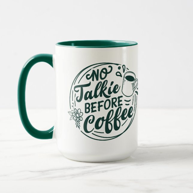 Taza No hablar antes del café (Izquierda)