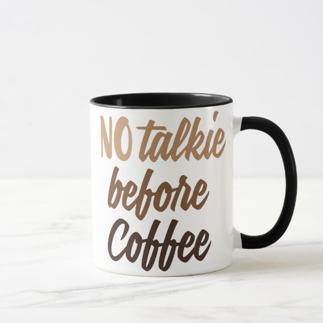 Taza NO hablar antes del café (Derecha)