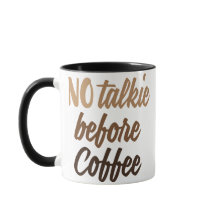 NO hablar antes del café