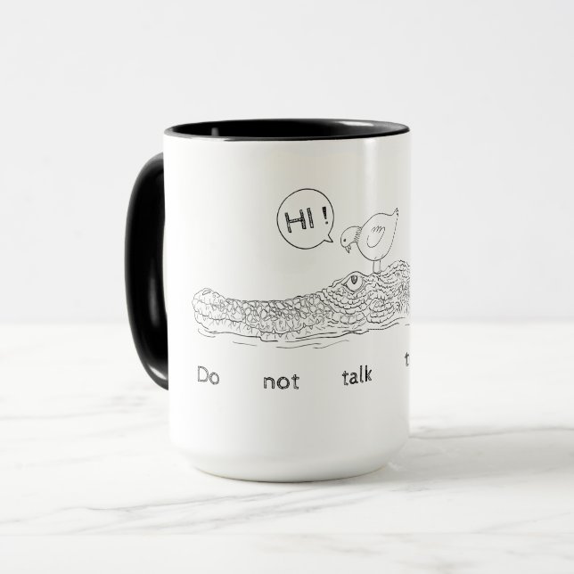 Taza No hables con extraños (Anverso izquierdo)