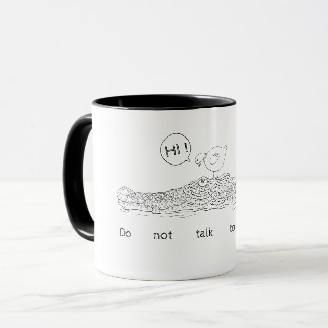 Taza No hables con extraños (Anverso izquierdo)