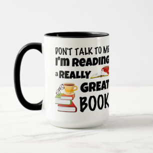 Taza No hables que estoy leyendo un libro muy bueno