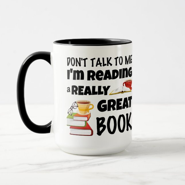 Taza No hables que estoy leyendo un libro muy bueno (Izquierda)