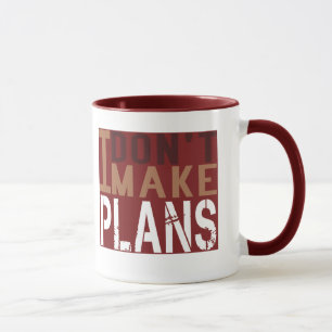 Taza No hago planes