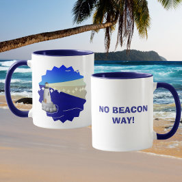 Taza ¡No hay camino de baliza! Divertido juego de palab