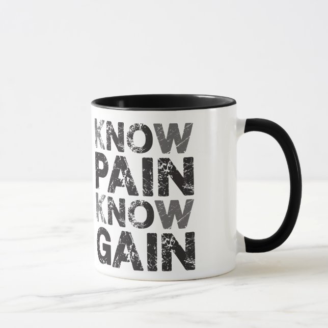 Taza No hay dolor, no hay ganancia (Derecha)