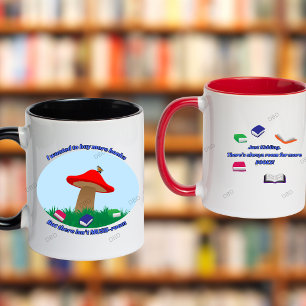 Taza No hay espacio en MUSH para más libros