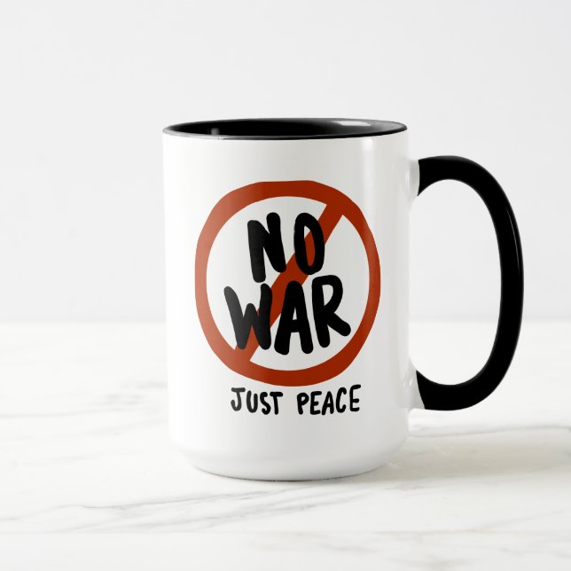 Taza No hay guerra, sólo paz (Derecha)