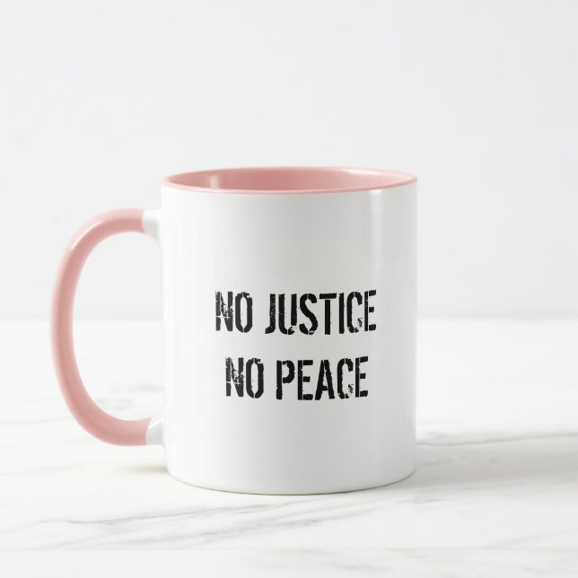 Taza No hay justicia ni café de paz (Izquierda)