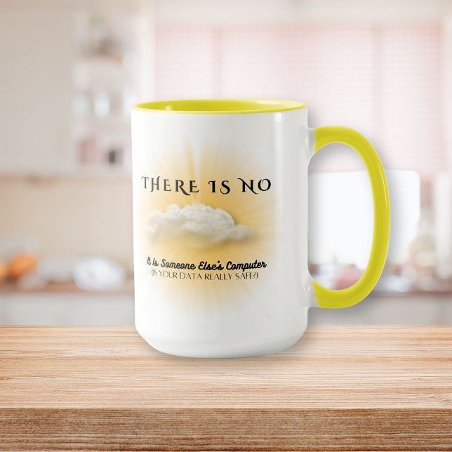 Taza No Hay Nube, ¿Es Tu Mug Seguro De Datos? (There Is No Cloud, Is Your Data Safe Mug)