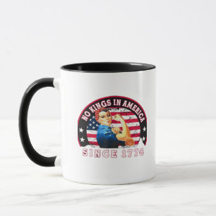 Taza No Hay Reyes En América Desde 1776 Bandera De EE. 