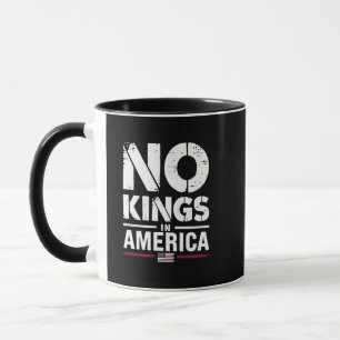 Taza No hay reyes en Estados Unidos bandera patriótica