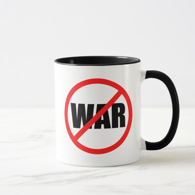 Taza No hay símbolo de guerra (Derecha)