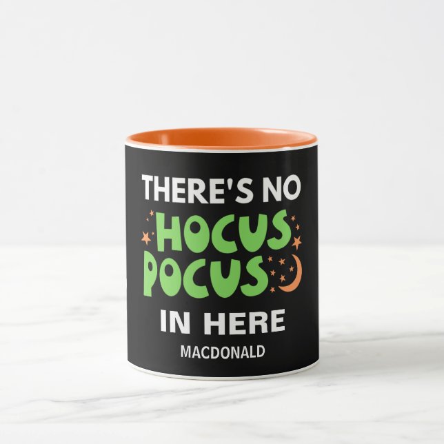 Taza NO HOCUS POCUS Halloween cristiano personalizado (Centro)