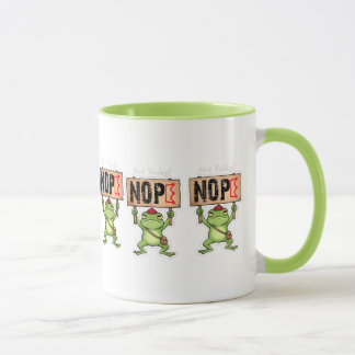Taza ¡No Hoy! Calcomanía de Rana Nope