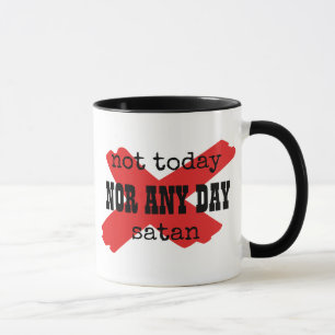 Taza NO HOY SATÁN Christian