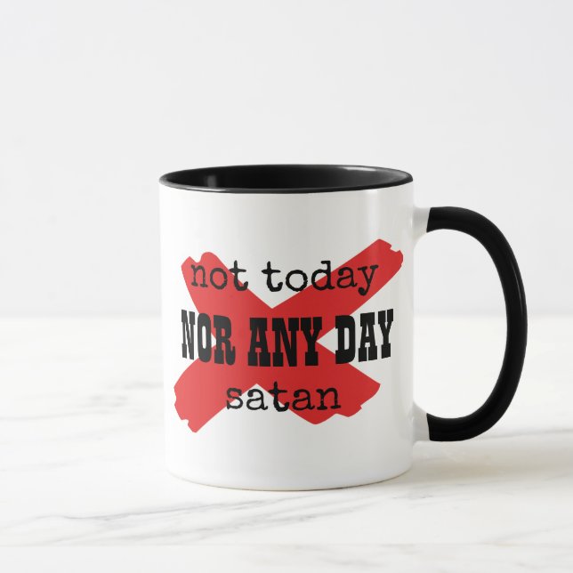 Taza NO HOY SATÁN Christian (Derecha)