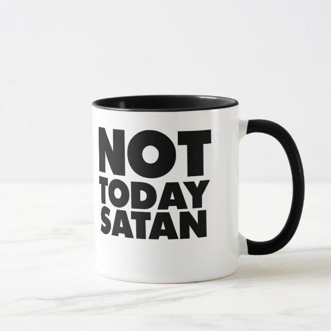 Taza No hoy Satanás (Derecha)