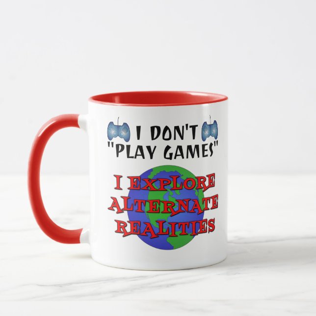 Taza No juego a juegos que exploro (Izquierda)