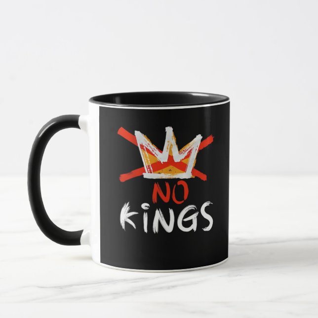 Taza No King Funny Quote Retro Creative Style (Izquierda)