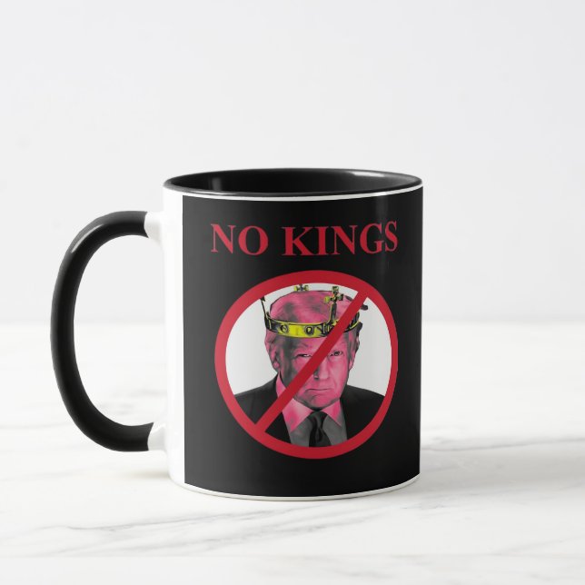 Taza No Kings Anti Creative Graphic Style (Izquierda)