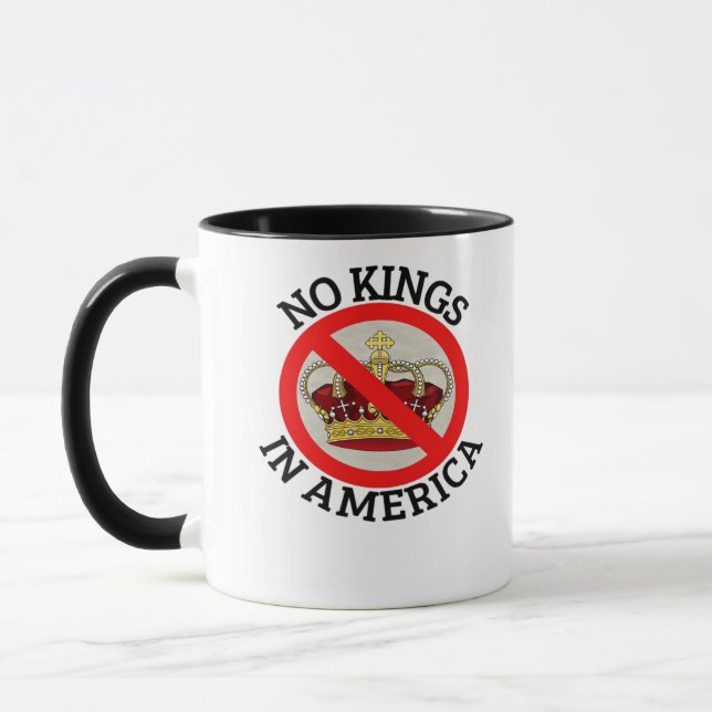 Taza No Kings In America Patriotic Style (Izquierda)