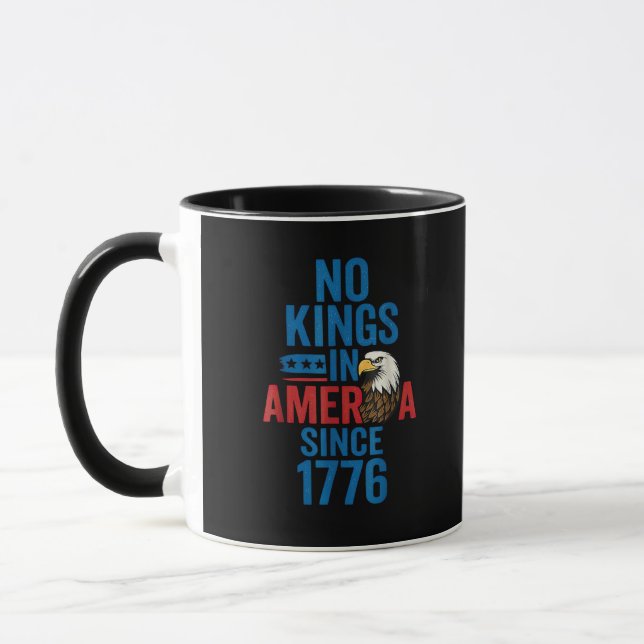 Taza No Kings In America Since 1776 Shirt No Kings Men  (Izquierda)