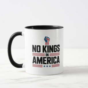 Taza No Kings In America USA Retro Clásico