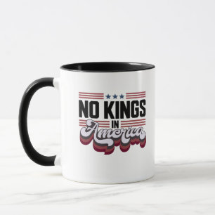 Taza No Kings In America USA Retro Clásico