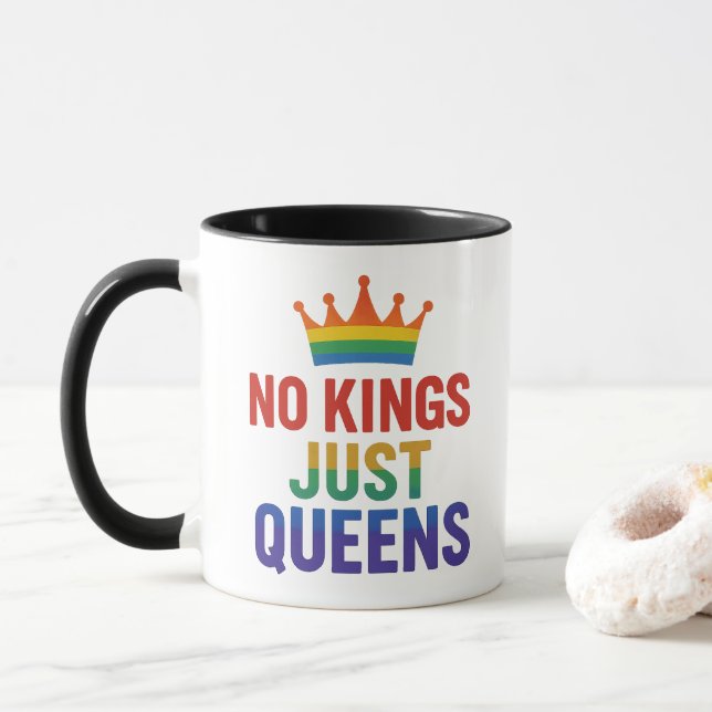 Taza No Kings Just Queens Mug (Con donut)