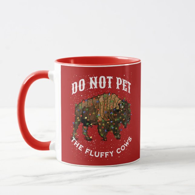 Taza No Mascota a los Navidades de vacas flúpulas Yello (Izquierda)