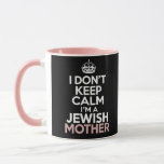 Taza No me calmo soy una madre judía Hanukkah<br><div class="desc">No me calmo soy una madre judía Hanukkah</div>