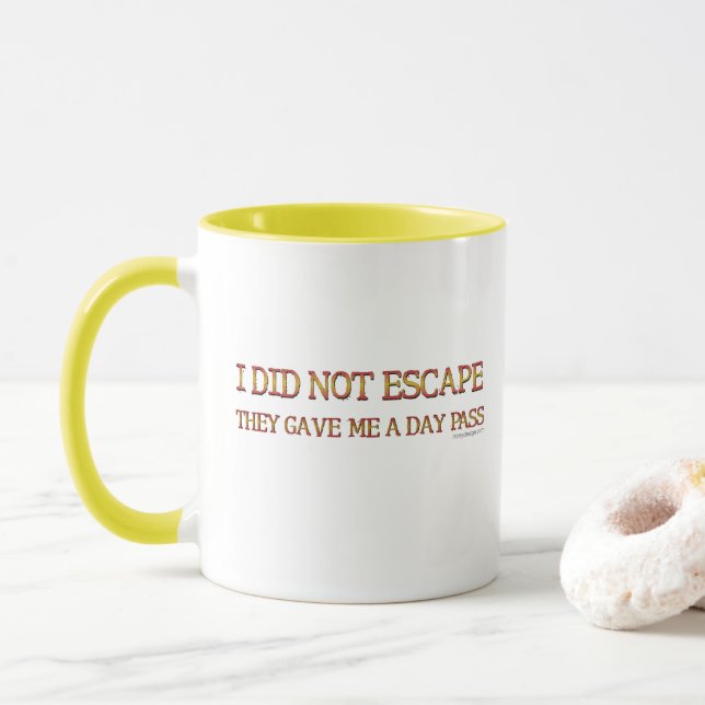 Taza No me escapé (Con donut)
