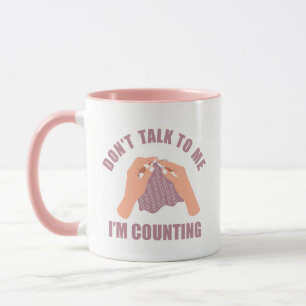 Taza No me hables, cuento crochet gracioso.