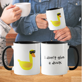 Taza No me importa el humor de pato