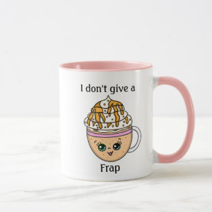 Taza No me importa una cita Frap, graciosa de Coffee Pu
