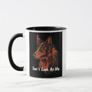Taza No me mires   Lone Wolf Attitude Mug