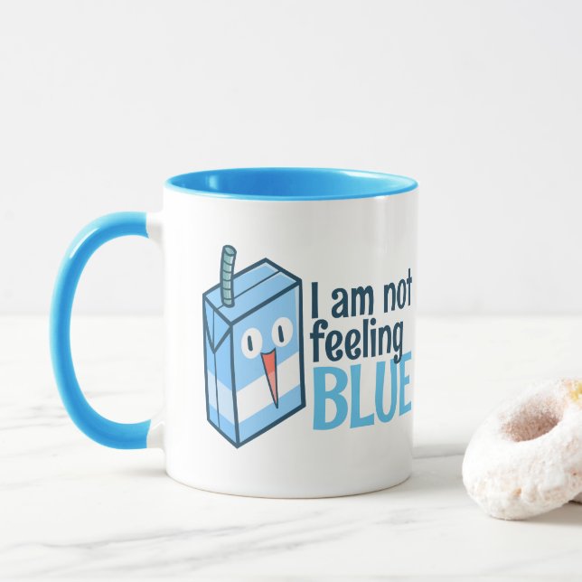 Taza No me siento azul (Con donut)