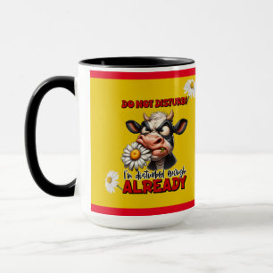Taza No molestar - Gracioso cerdo de vaca