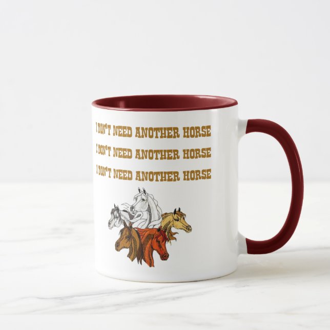 Taza No necesito otro caballo (Derecha)