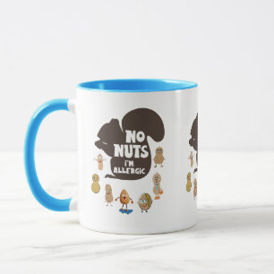Taza No Nueces Soy Alergia Alérgica del Cacahuete Alérg