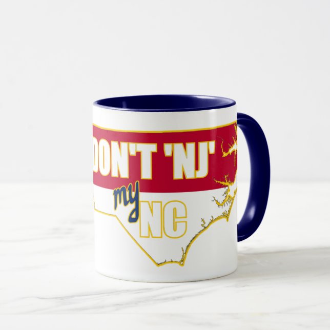 Taza No NUEVAS JERSEY My NORTH CAROLINA (Anverso derecho)