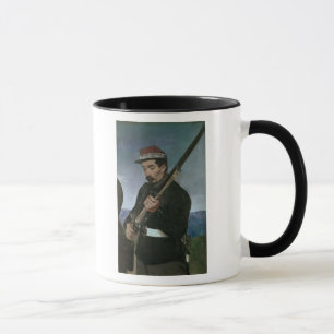 Taza No oficial de Commissoned que sostiene su rifle