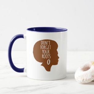 Taza No Olvides Tus Raíces-Afroamericano