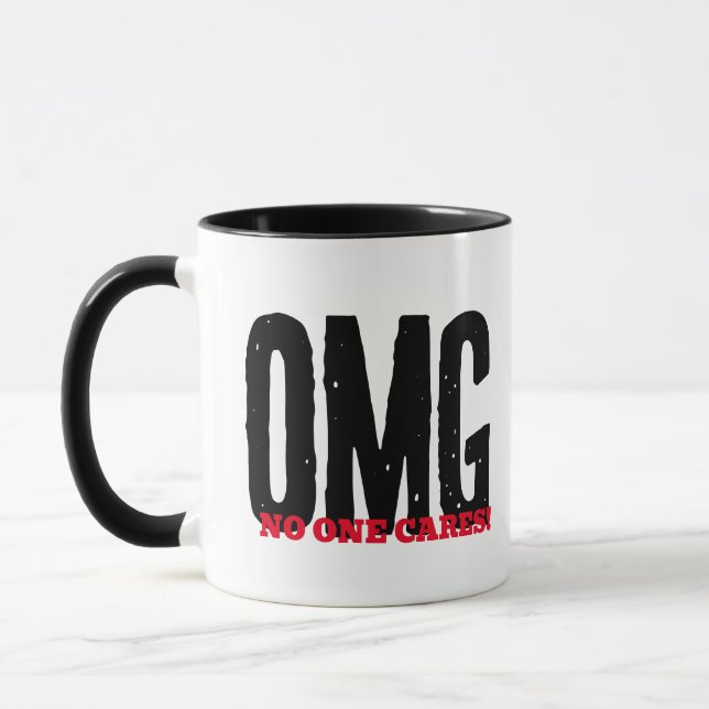 Taza No One Care - Funny OMG Sarcasm Novelty Gift (Izquierda)