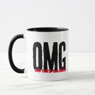 Taza No One Care - Taza de café divertida con sarc