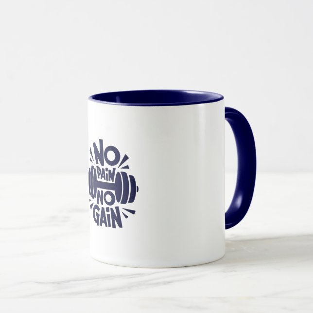 Taza No Pain, No Gain (Anverso derecho)